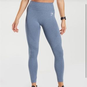 EUC Gymshark Vital Seamless 2.0 Leggings in Evening Blue Marl Size M